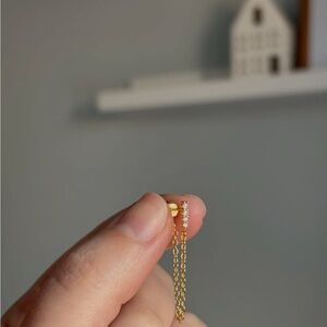 18k gold plated Elegant Gold Chain Earrings